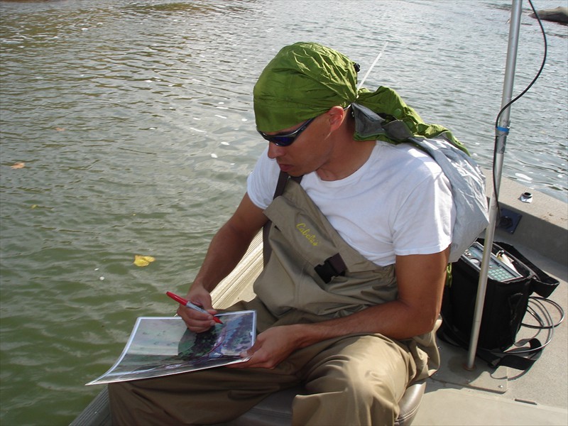 Mapping habitat and tracking Blue Suckers in the lower Colorado River, Texas