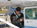 Preparing for aerial tracking above the Lower Colorado River, Texas